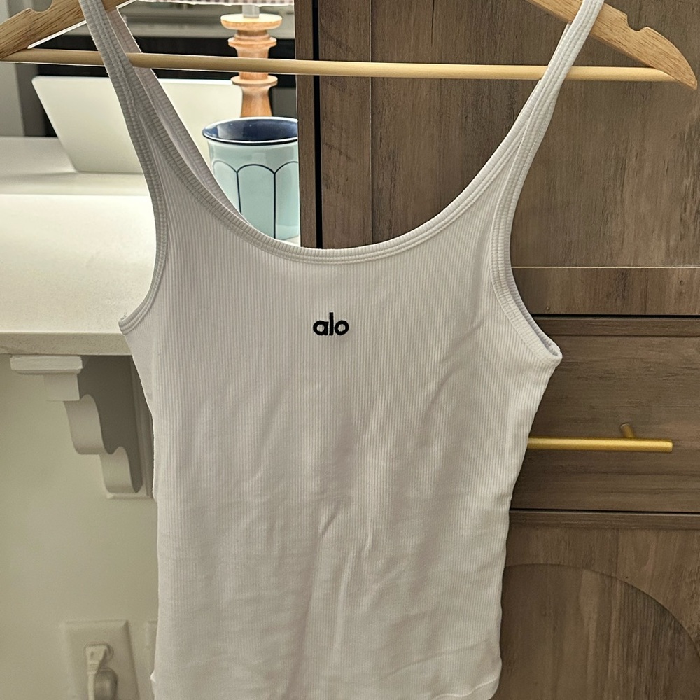 Alo White Prosper Tank
